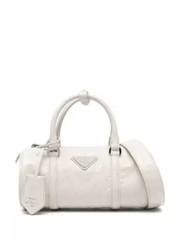 Сумка-тоут Prada с верхними ручками, нейтральный цвет