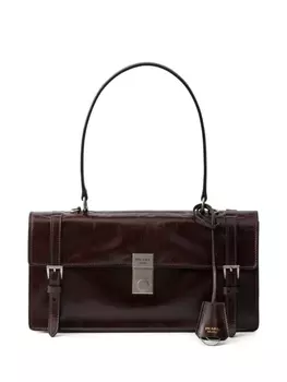 Prada сумка-тоут среднего размера, коричневый