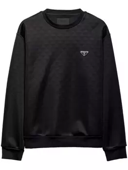Prada толстовка из технической ткани, черный