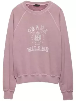 Prada толстовка с логотипом, розовый