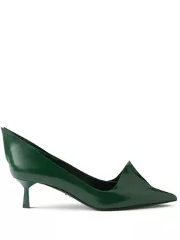 Prada туфли Brushed 55, зеленый