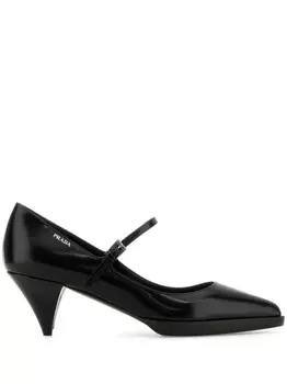 Prada туфли кожаные 60 мм, черный