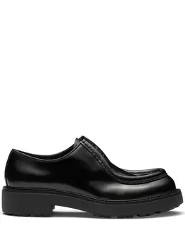 Prada туфли на шнуровке, черный