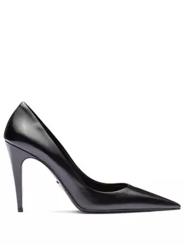 Prada туфли с заостренным носком, черный