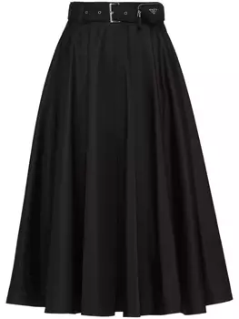 Prada юбка мини Re-Nylon, черный