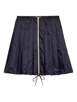 Prada юбка мини Re-Nylon со складками, синий
