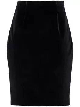 Prada юбка с логотипом, черный