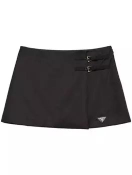 Prada юбка с запахом, черный