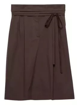 Prada юбка с запахом, коричневый