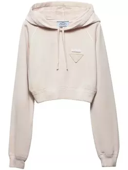 Prada укороченное худи, розовый