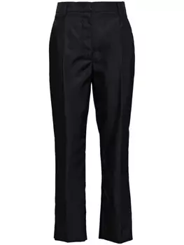 Prada укороченные брюки Re-Nylon, черный