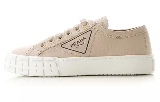 Кроссовки Prada Wheel Skate, бежевый/белый