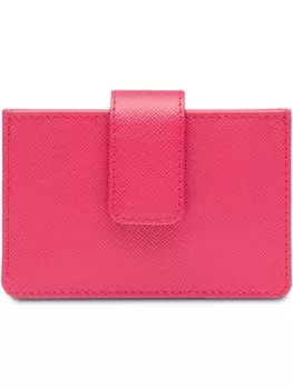 Prada визитница из кожи Saffiano, розовый