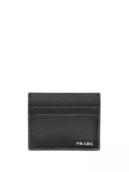 Prada визитница из сафьяновой кожи, черный