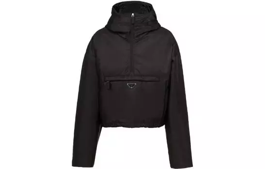 Куртка женская Prada с логотипом, черный