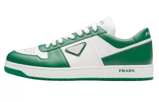 Кроссовки Prada Downtown Skateboarding, зеленый/белый