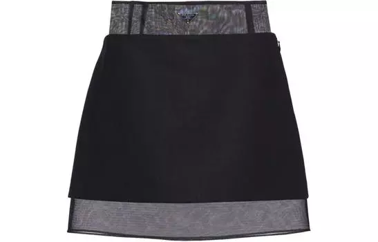 Юбка женская Prada, черный / серый