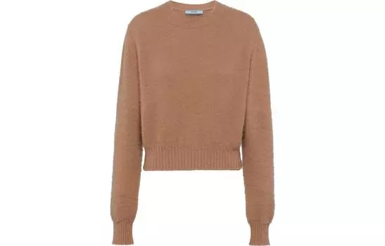 Свитер женский Prada Crew-neck, коричневый