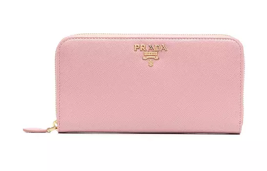 PRADA Женский кошелек из телячьей кожи, розовый