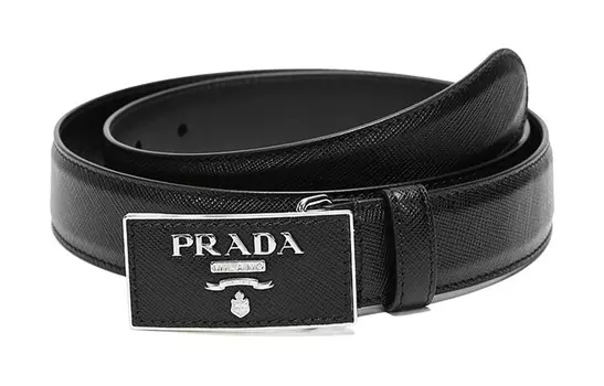 PRADA Женский кожаный ремень, Black