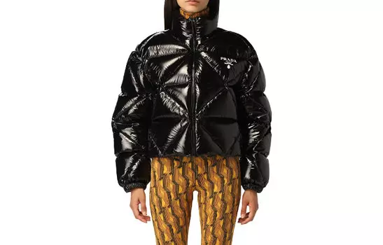 Женский пуховик Prada, черный