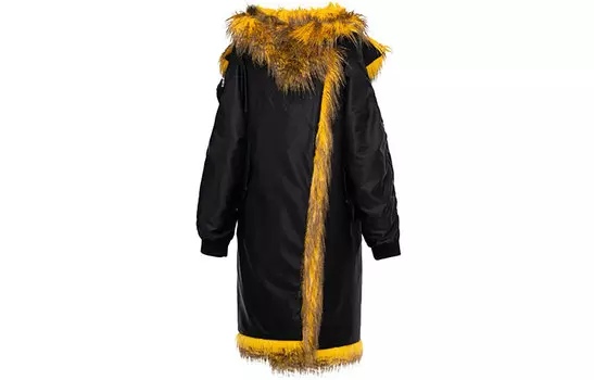 Пальто женское Prada с мехом, черный