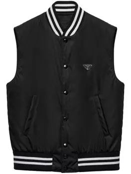 Prada жилет Re-Nylon, черный