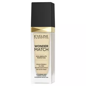 Праймер для лица Wonder Match Luxury, 30 мл, цвет слоновой кости 01, Eveline Cosmetics