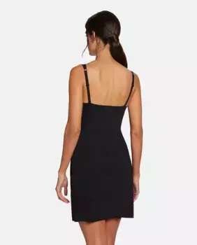 Практически невидимое платье-комбинация Wolford, черный