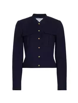 Практичная куртка Essie из смесовой шерсти Derek Lam 10 Crosby, цвет midnight