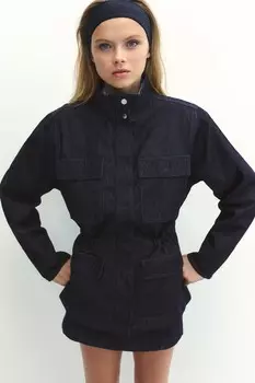 Практичная куртка из хлопка H&M, синий