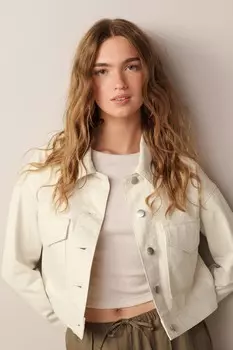 Практичная куртка из хлопка Next, бежевый