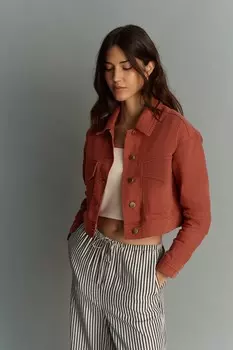 Практичная куртка из хлопка Next, красный