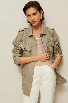 Практичная куртка из хлопка Next, зеленый