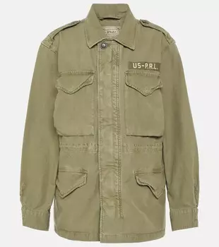Практичная куртка из хлопкового твила Polo Ralph Lauren, зеленый