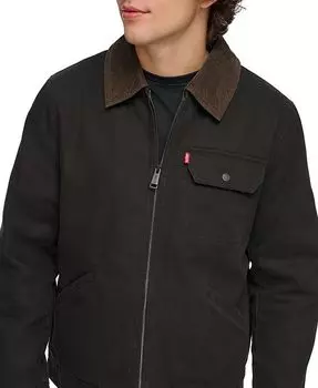 Практичная куртка из парусины на клетчатой подкладке Levi's, черный