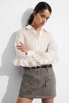 Практичная мини-юбка & Other Stories, серый