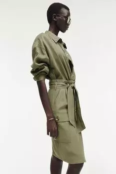 Практичная юбка H&M, зеленый