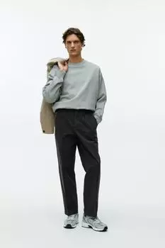 Практичные брюки из хлопковой парусины Arket, черный