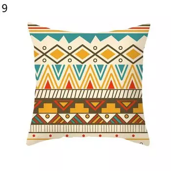 Практичный чехол для подушки, изысканное качество изготовления, полиэстер, персиковая кожа, декоративный чехол для подушки с геометрическим принтом для дома-9 Stuttg