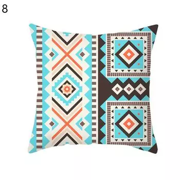 Практичный чехол для подушки, изысканное качество изготовления, полиэстер, персиковая кожа, декоративный чехол для подушки с геометрическим принтом для дома-8 Stuttg