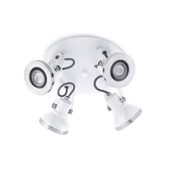 Практичный светильник-прожектор Faro белого цвета Ring-4, белый