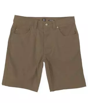 prAna Brion Performance Stretch 9Шорты по внутреннему шву, коричневый