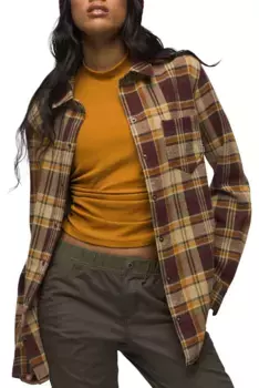 PrAna Женская фланелевая рубашка Golden Canyon, цвет Sweet Cream