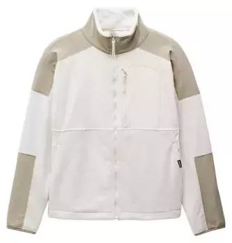 PrAna Женская флисовая куртка с молнией во всю длину, цвет Canvas