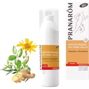Pranarom Aromalgic органическое массажное масло для спины и икр 100 мл Pranarm