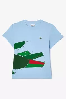 Праздничная футболка Lacoste, синий