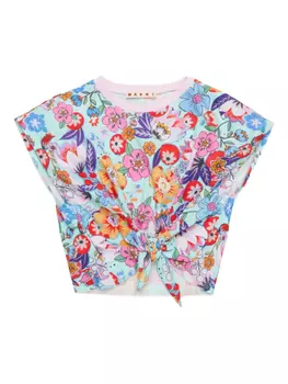 Праздничная футболка Marni Kids, синий