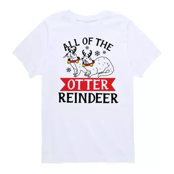 Праздничная футболка Otter Reindeer для мальчиков 8–20 лет Licensed Character