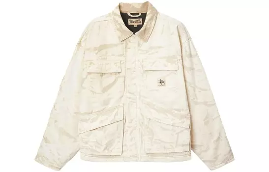 Праздничная куртка унисекс белая Stussy, белый